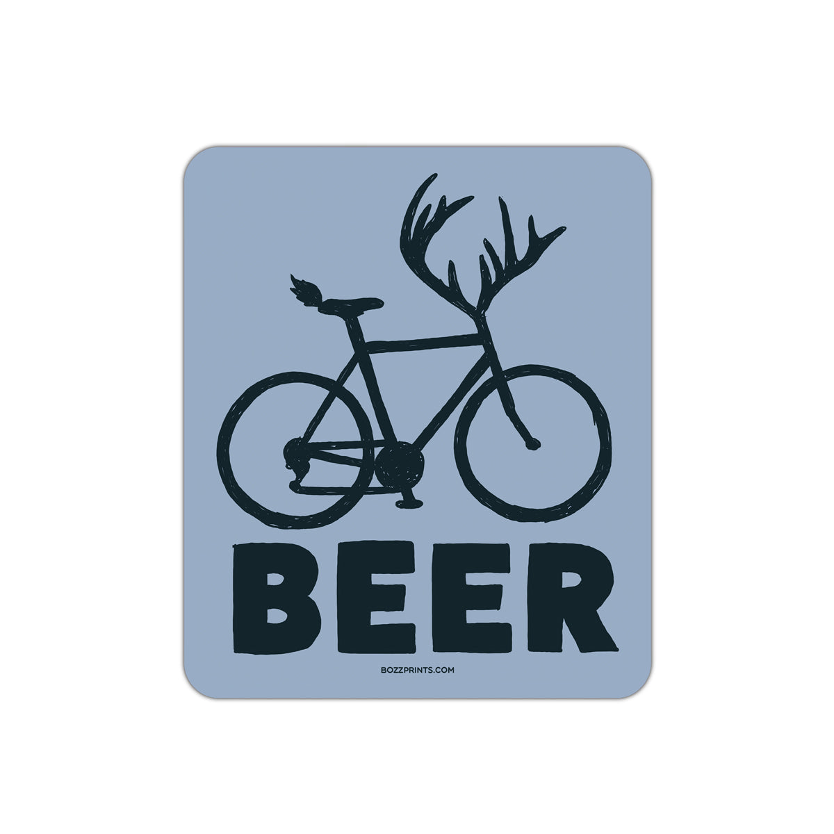Beer Deer Bike Sticker