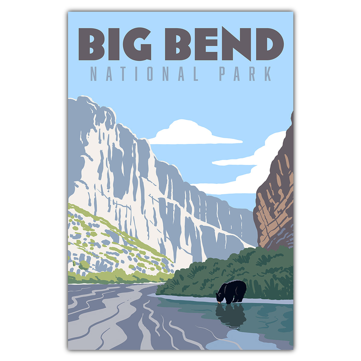 Big Bend National Park Santa Elena Canyon Postcard