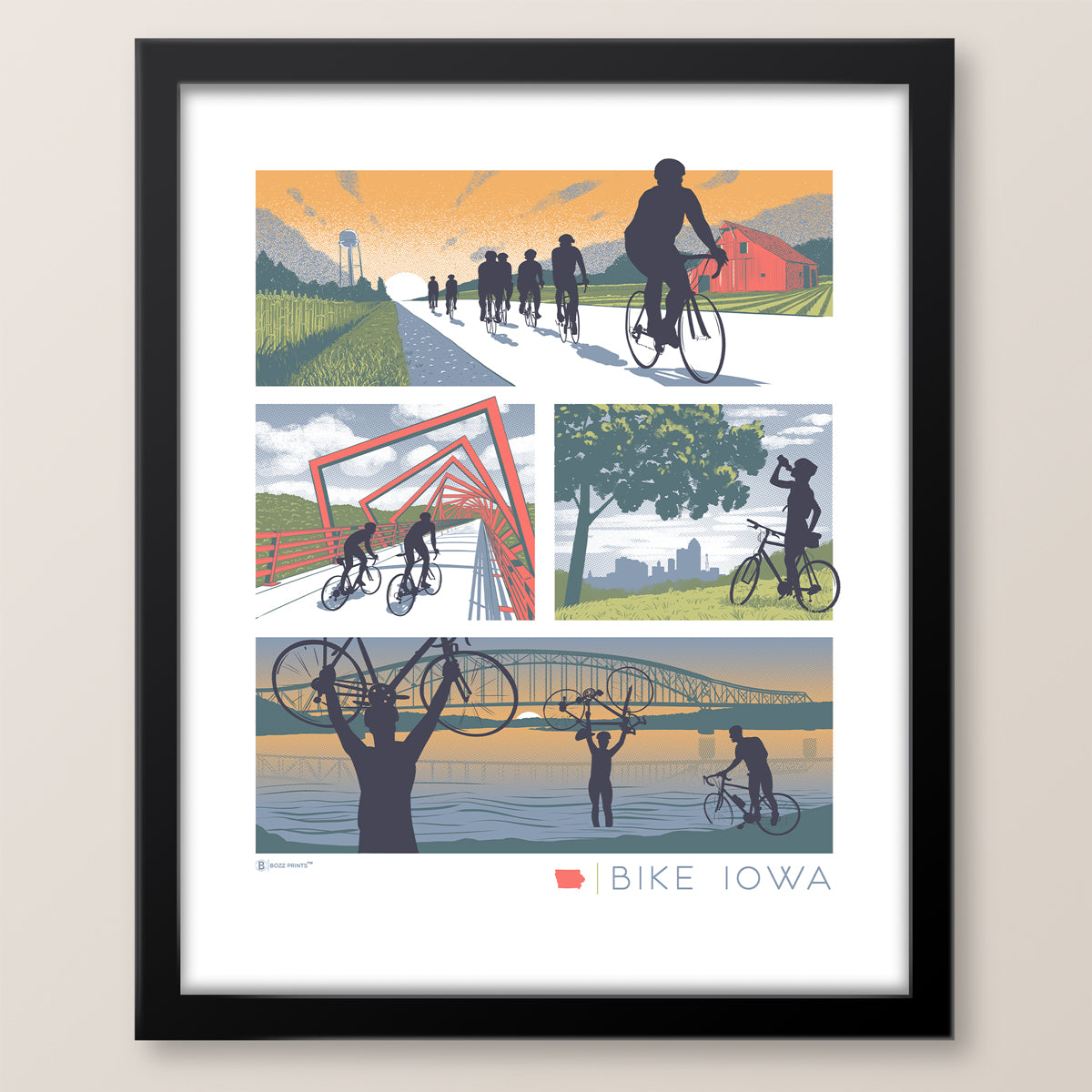 Bike Iowa Print