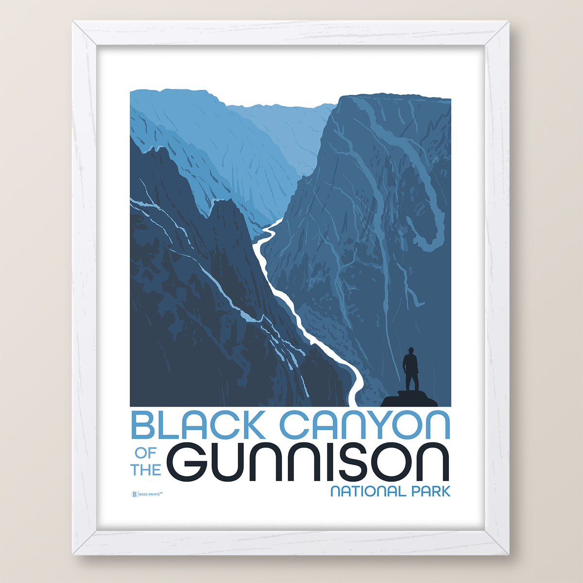 Black Canyon of The Gunnison National Park Painted Wall Print