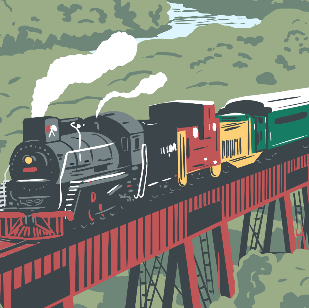 Boone & Scenic Valley Railroad Print