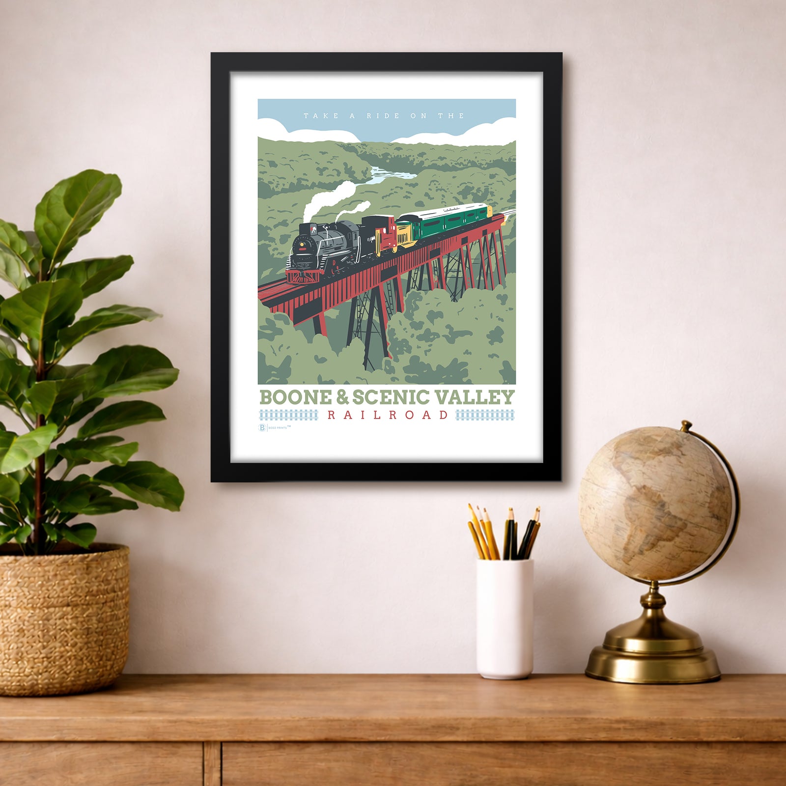 Boone & Scenic Valley Railroad Print