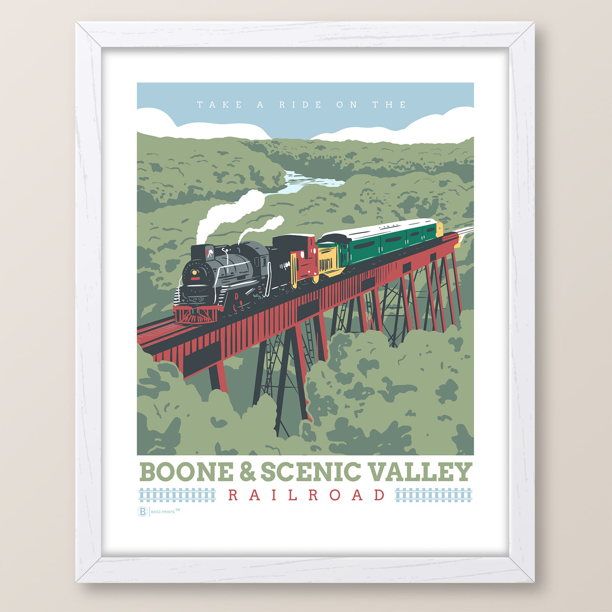 Boone &amp; Scenic Valley Railroad Print