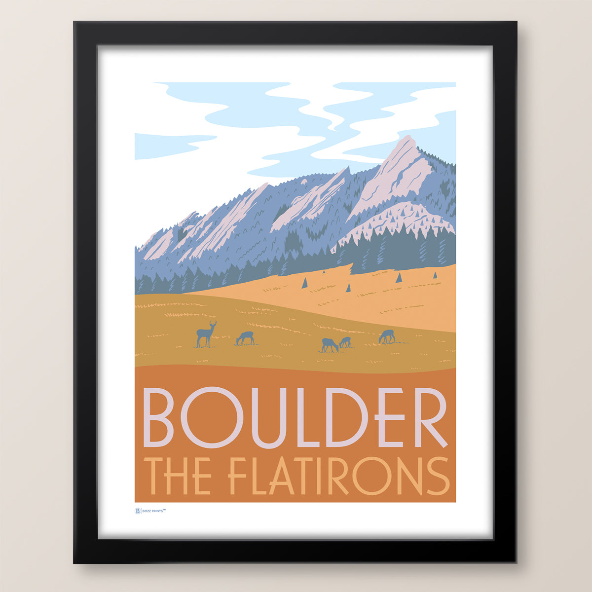 Boulder Flatirons Print