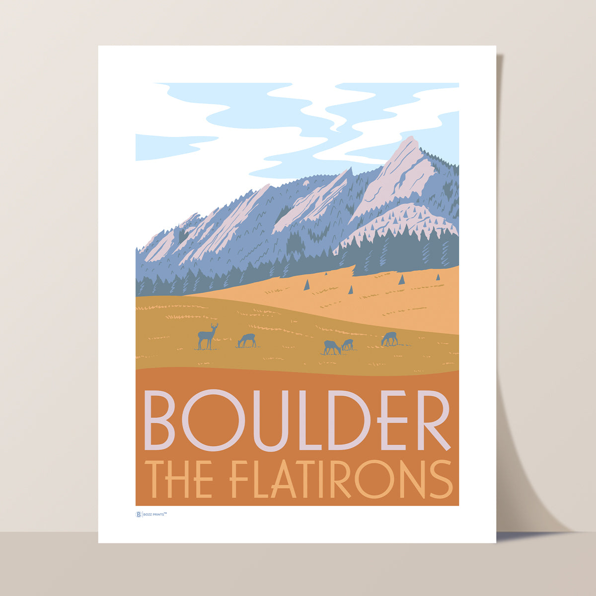 Boulder Flatirons Print