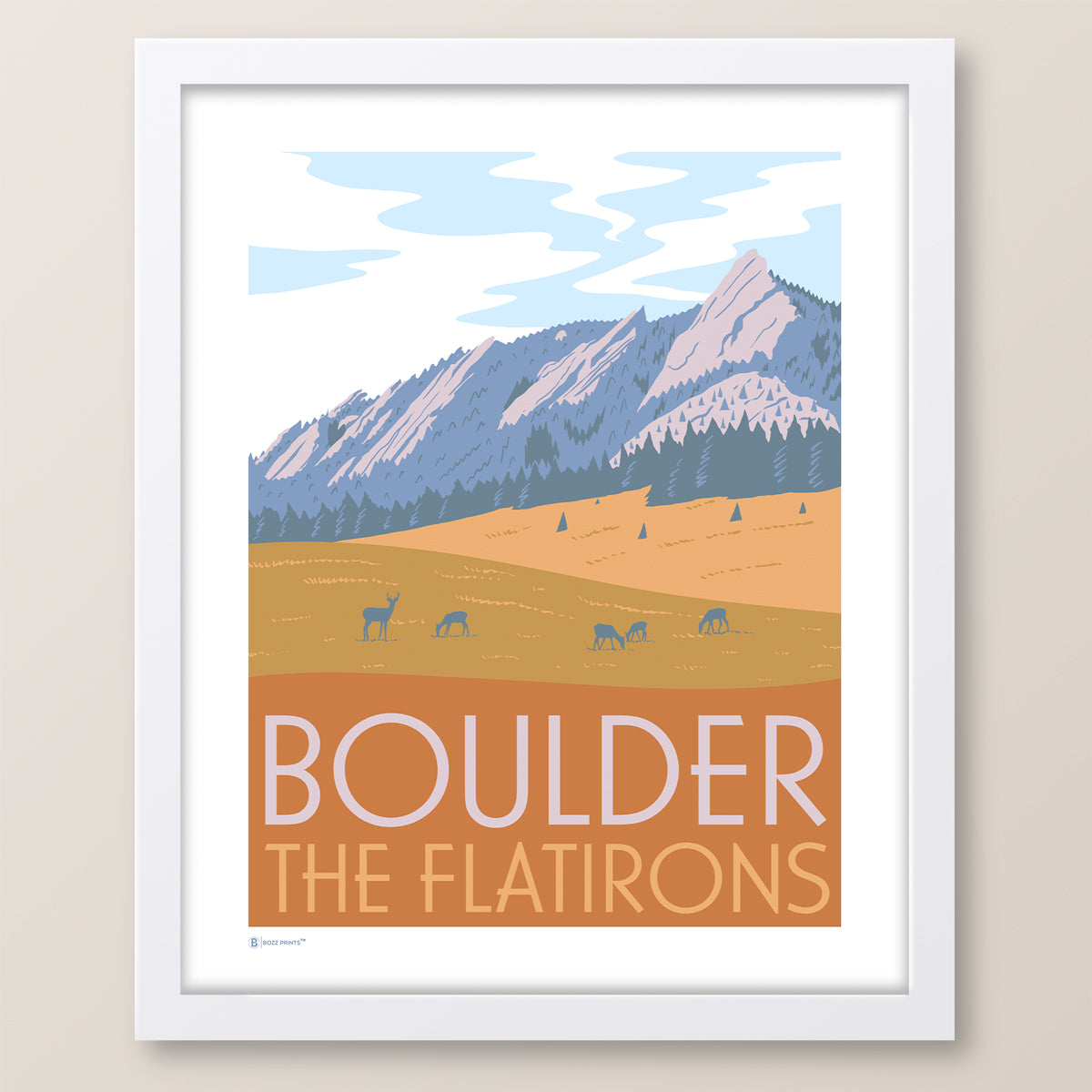Boulder Flatirons Print