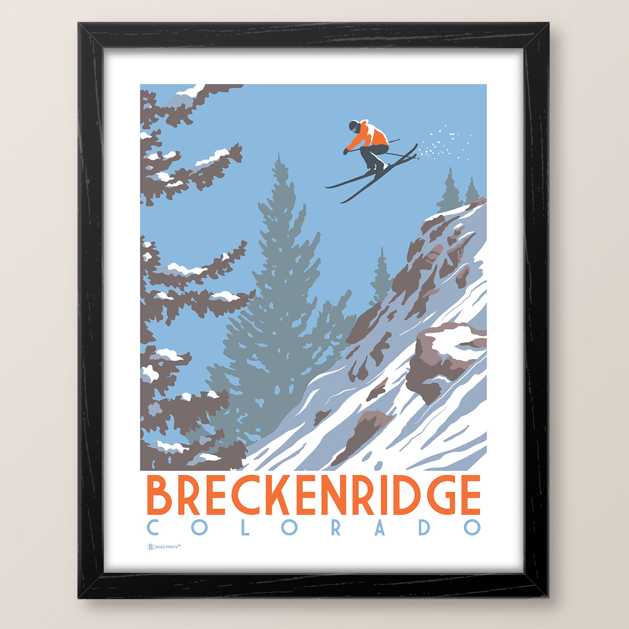 Breckenridge Catching Air Colorado Art Print - Bozz Prints