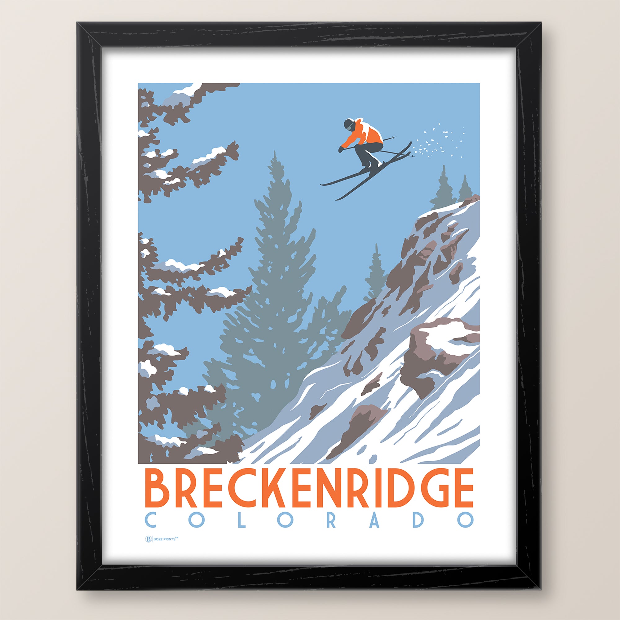 Breckenridge Catching Air Colorado Art Print - Bozz Prints