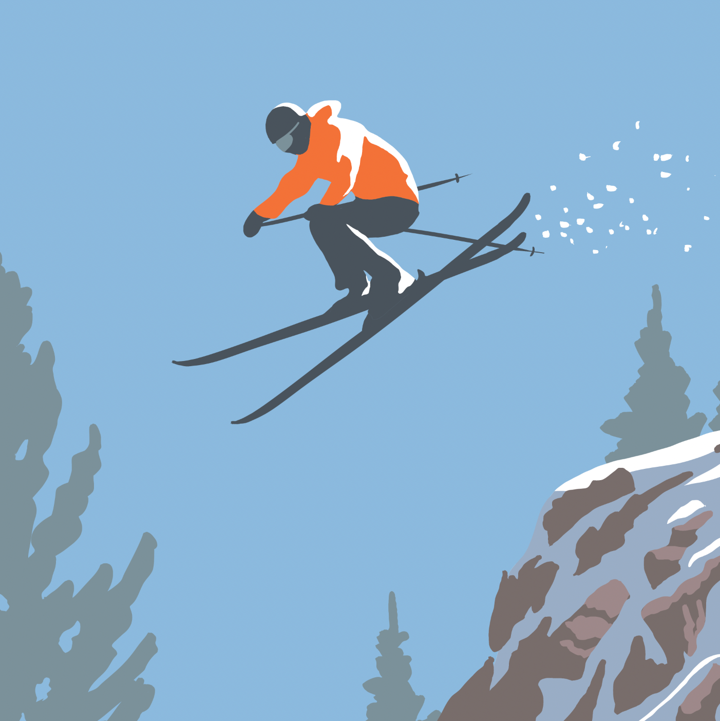 Breckenridge Catching Air Print