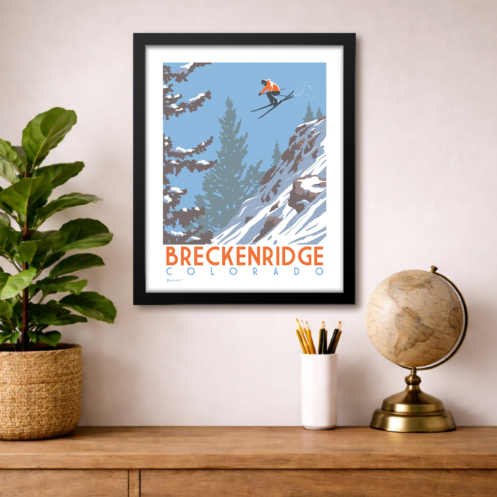 Breckenridge Catching Air Colorado Art Print - Bozz Prints