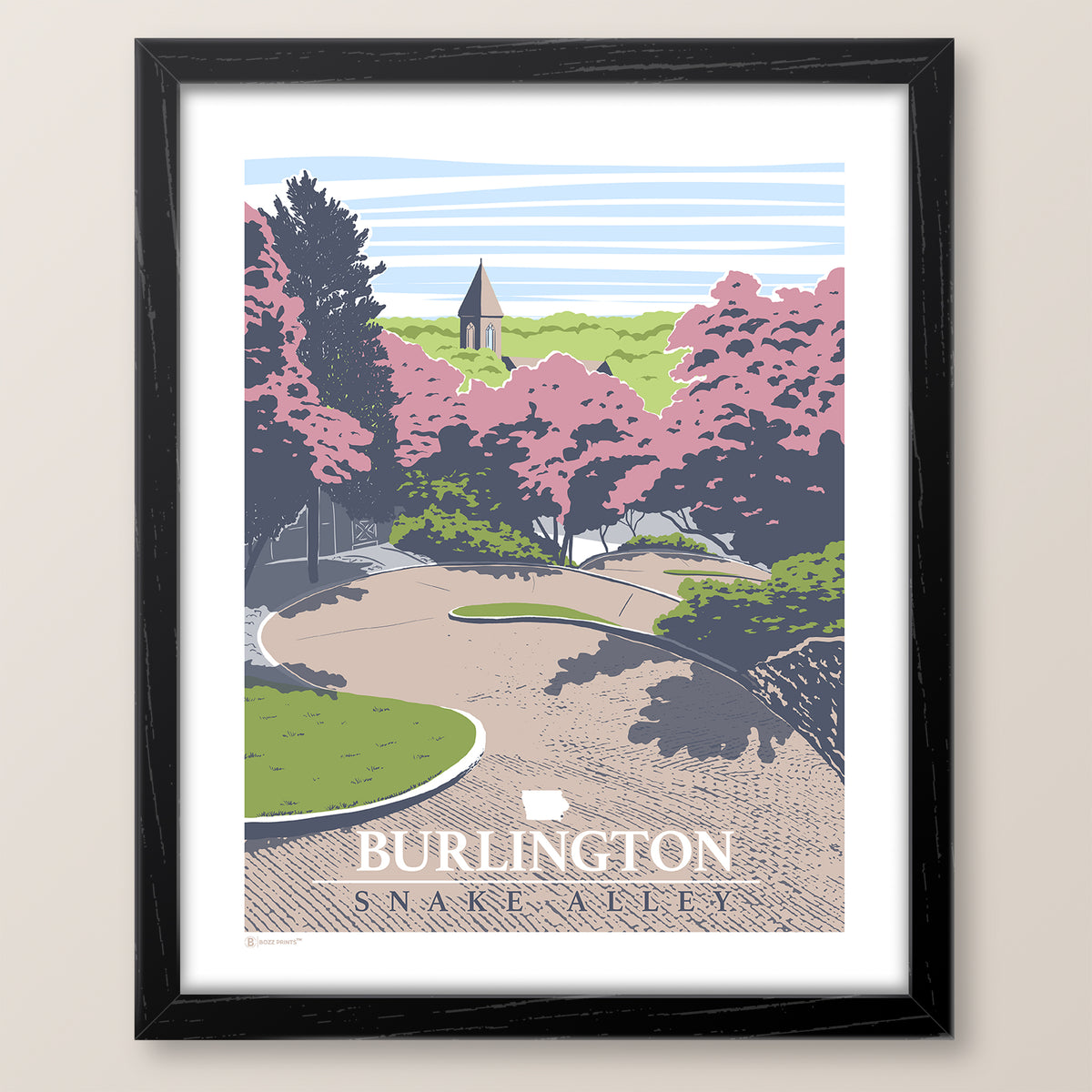 Burlington Snake Alley Print