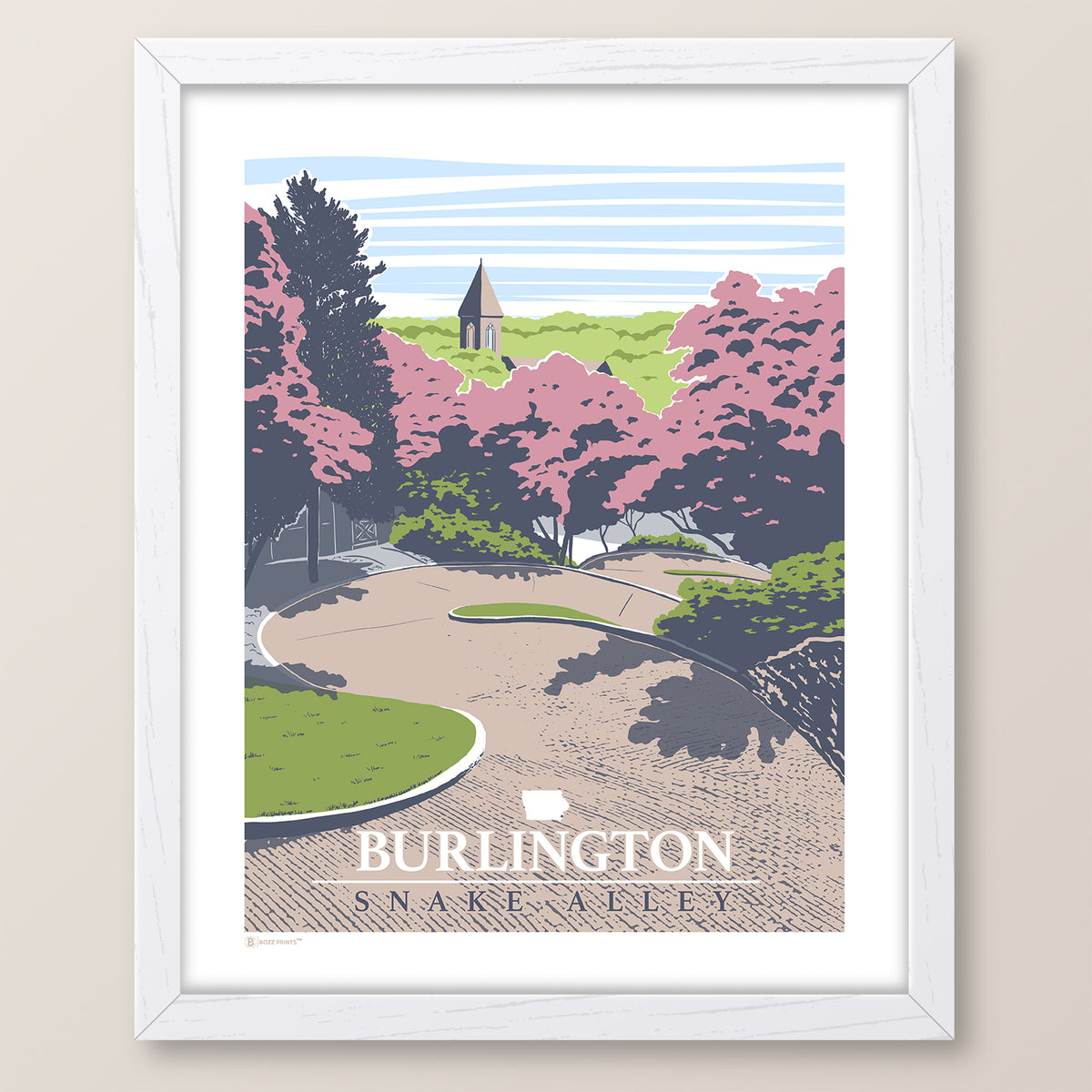 Burlington Snake Alley Print