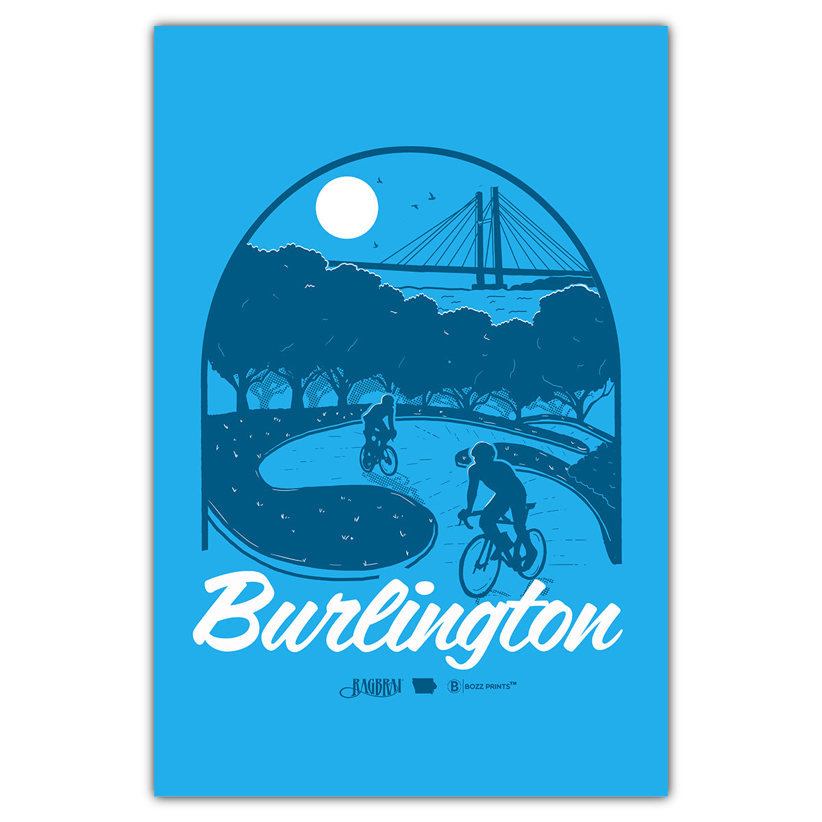 Burlington RAGBRAI LI Postcard