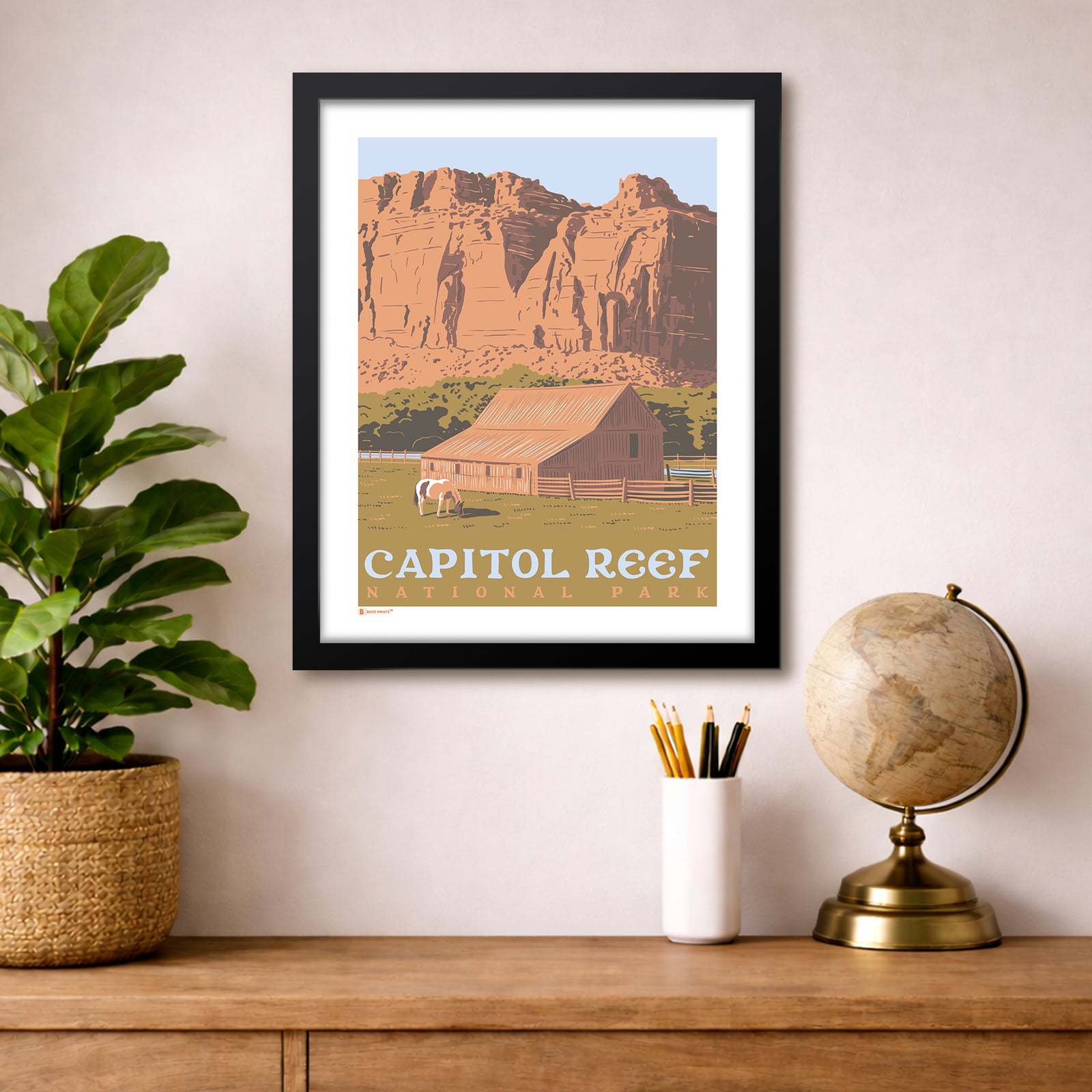 Capitol Reef National Park Fruita Barn Print