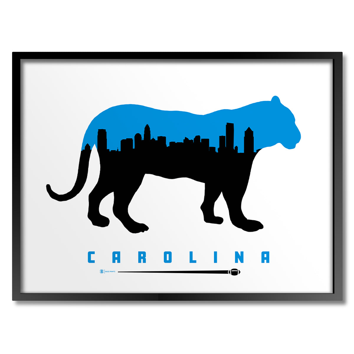 Carolina Football Print