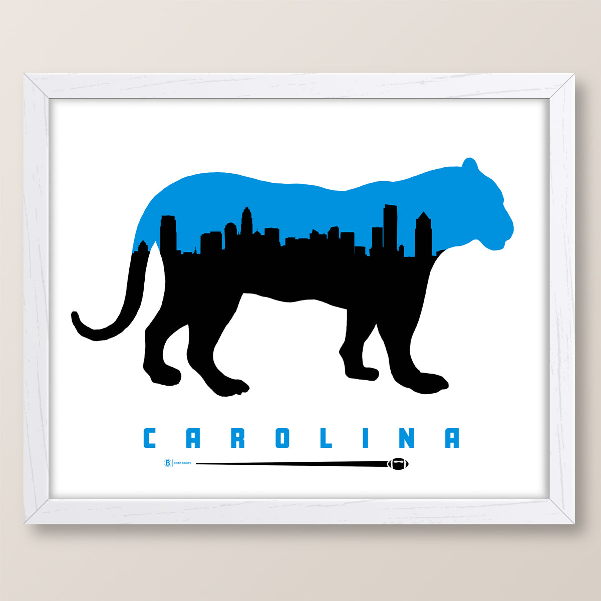 Carolina Football Print