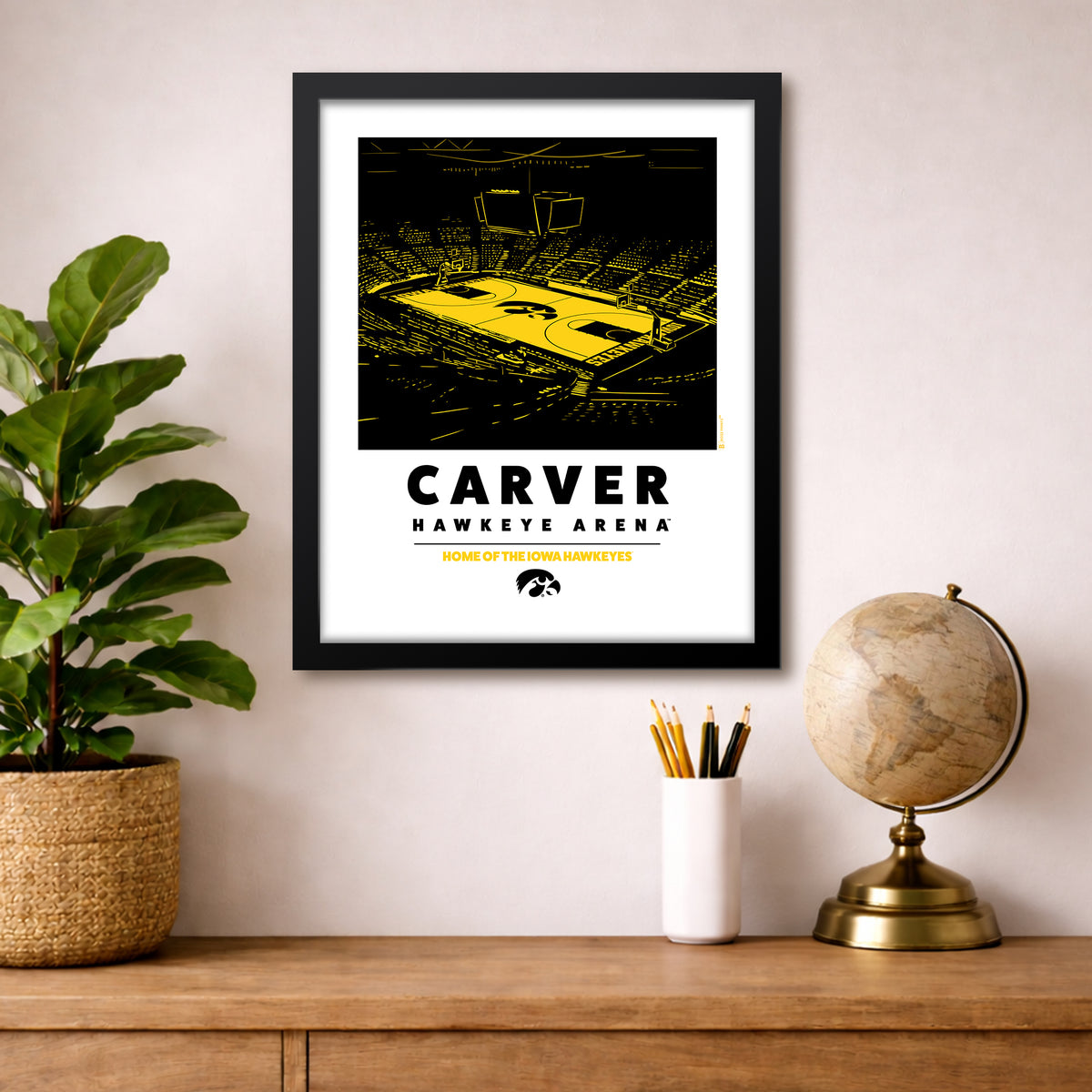 University of Iowa Carver-Hawkeye Arena Print