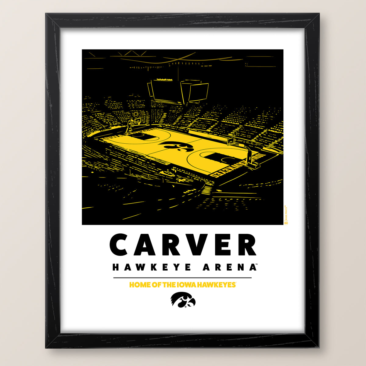 University of Iowa Carver-Hawkeye Arena Print