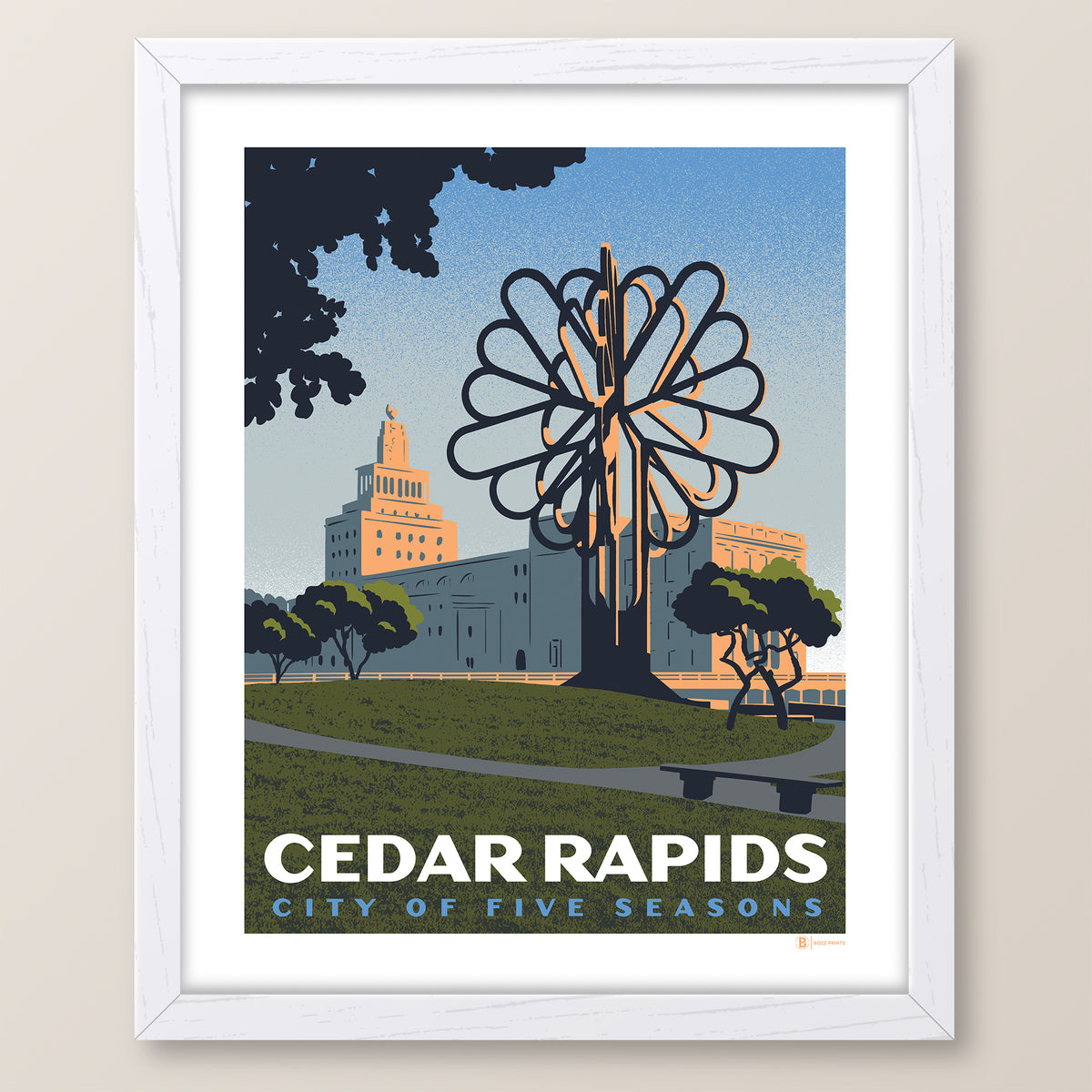Downtown Cedar Rapids Iowa Print