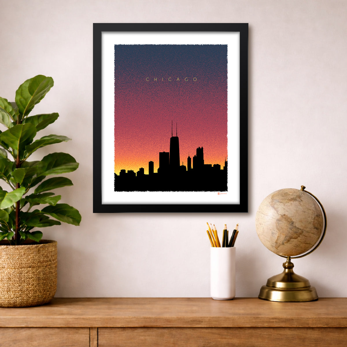 Chicago Dusk Print