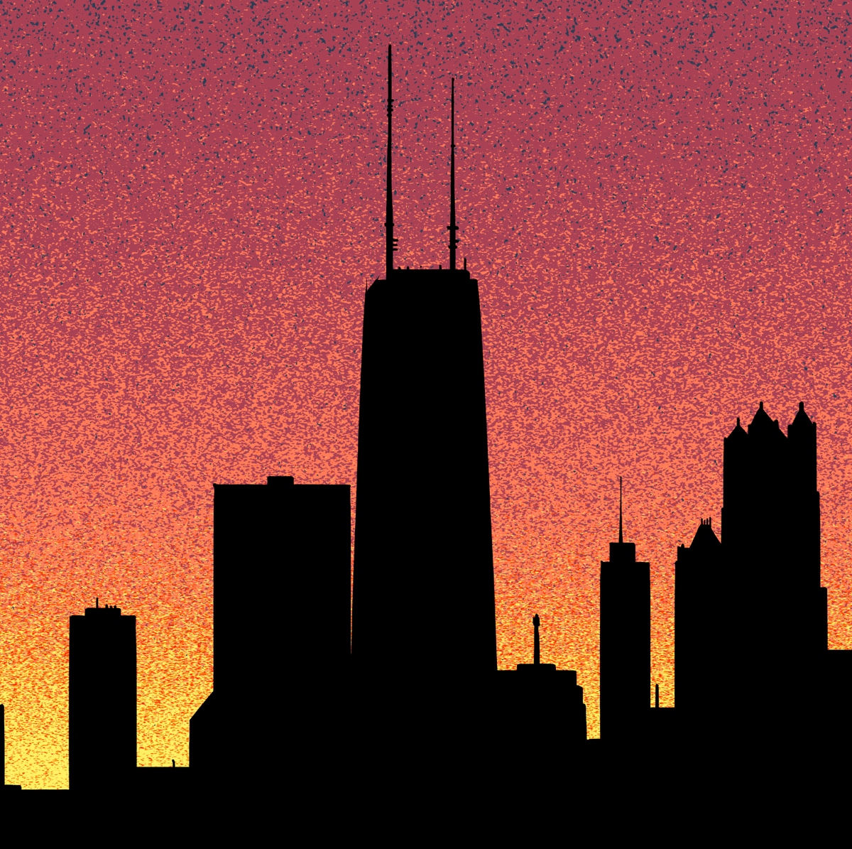 Chicago Dusk Print