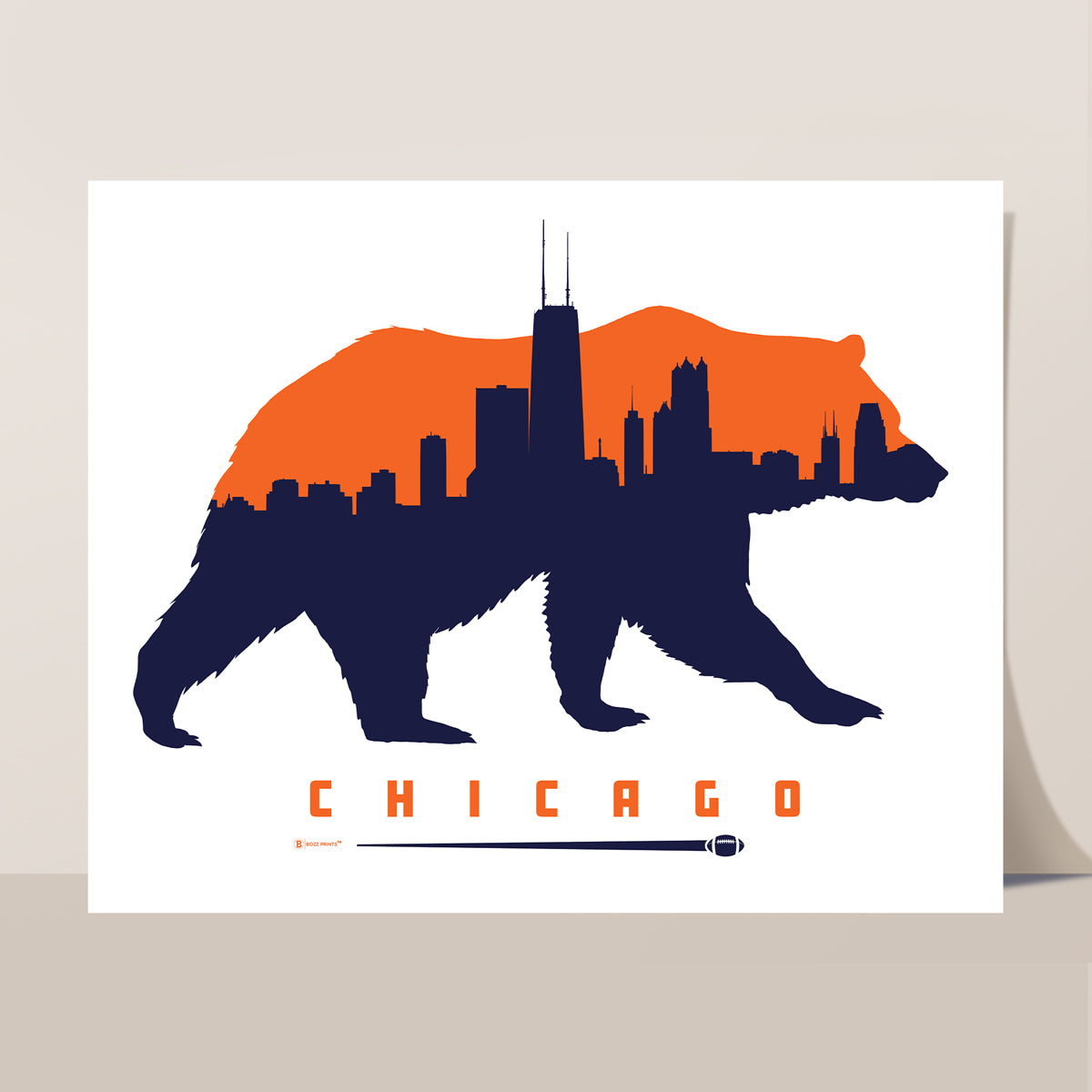 Chicago Football Print