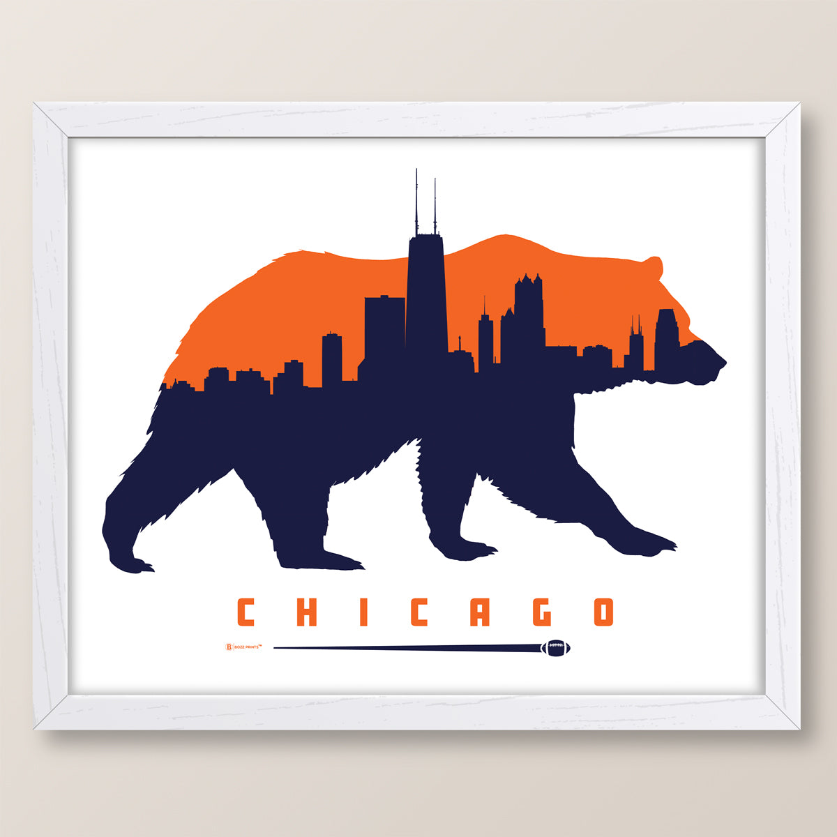 Chicago Football Print