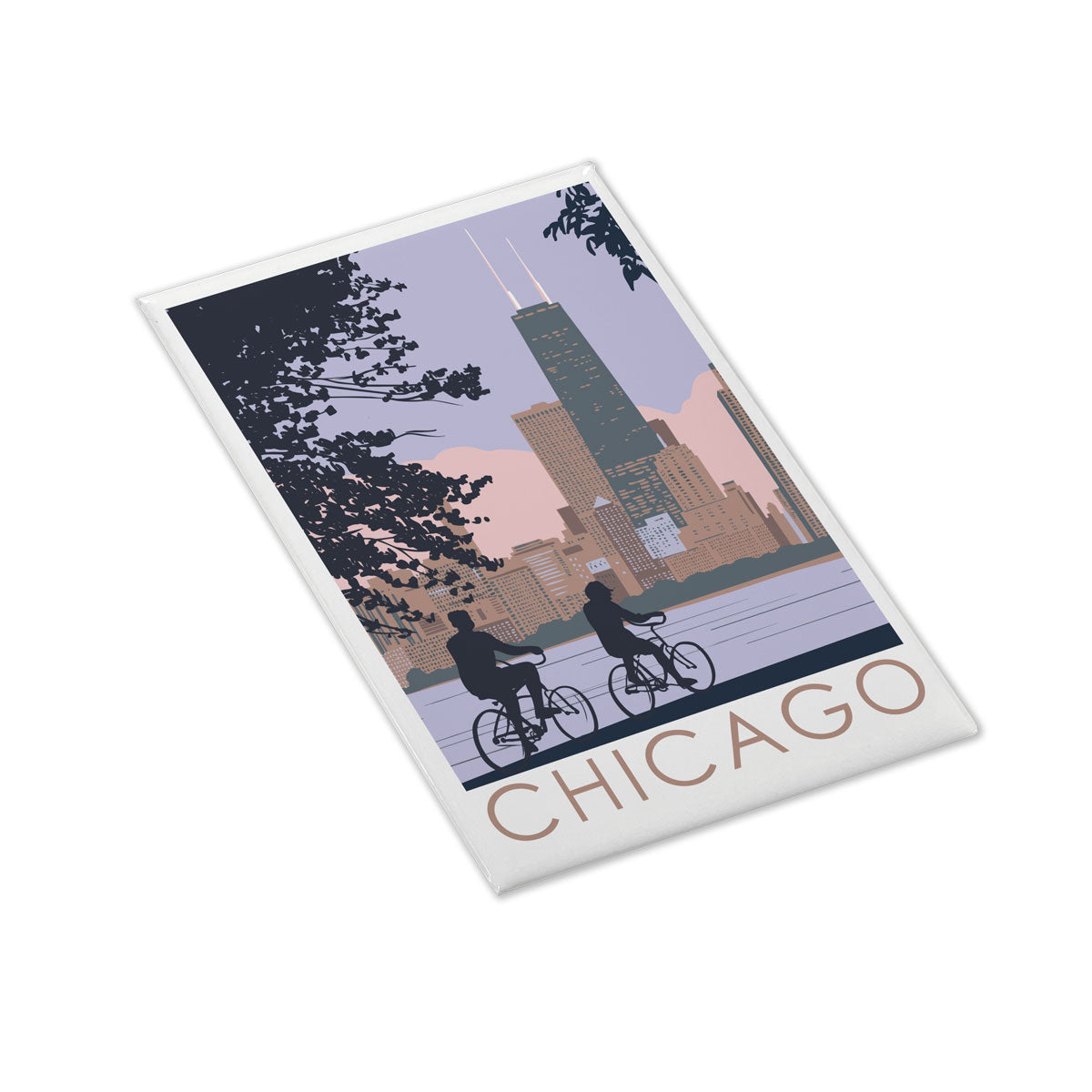 Chicago Lakefront Hard Magnet