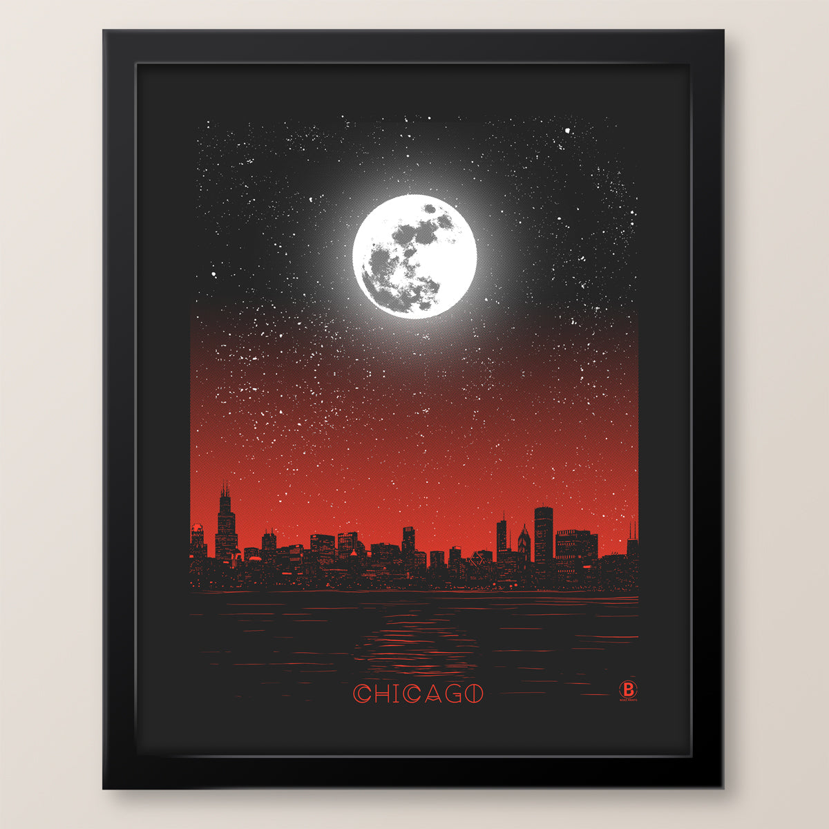 Chicago Moon Print