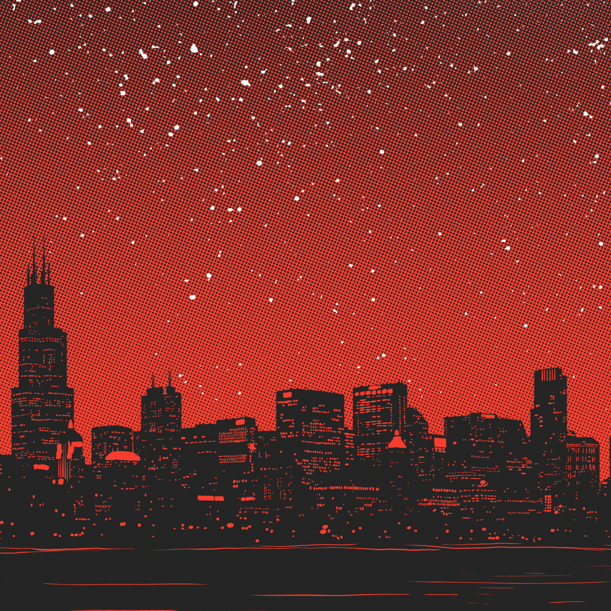 Chicago Moon Print