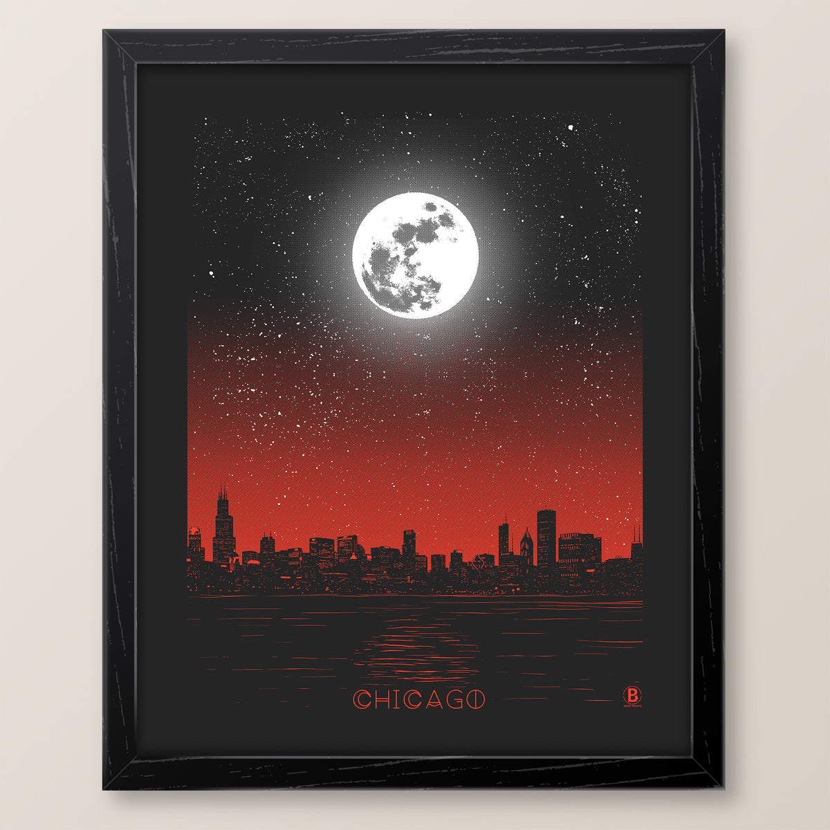 Chicago Moon Print
