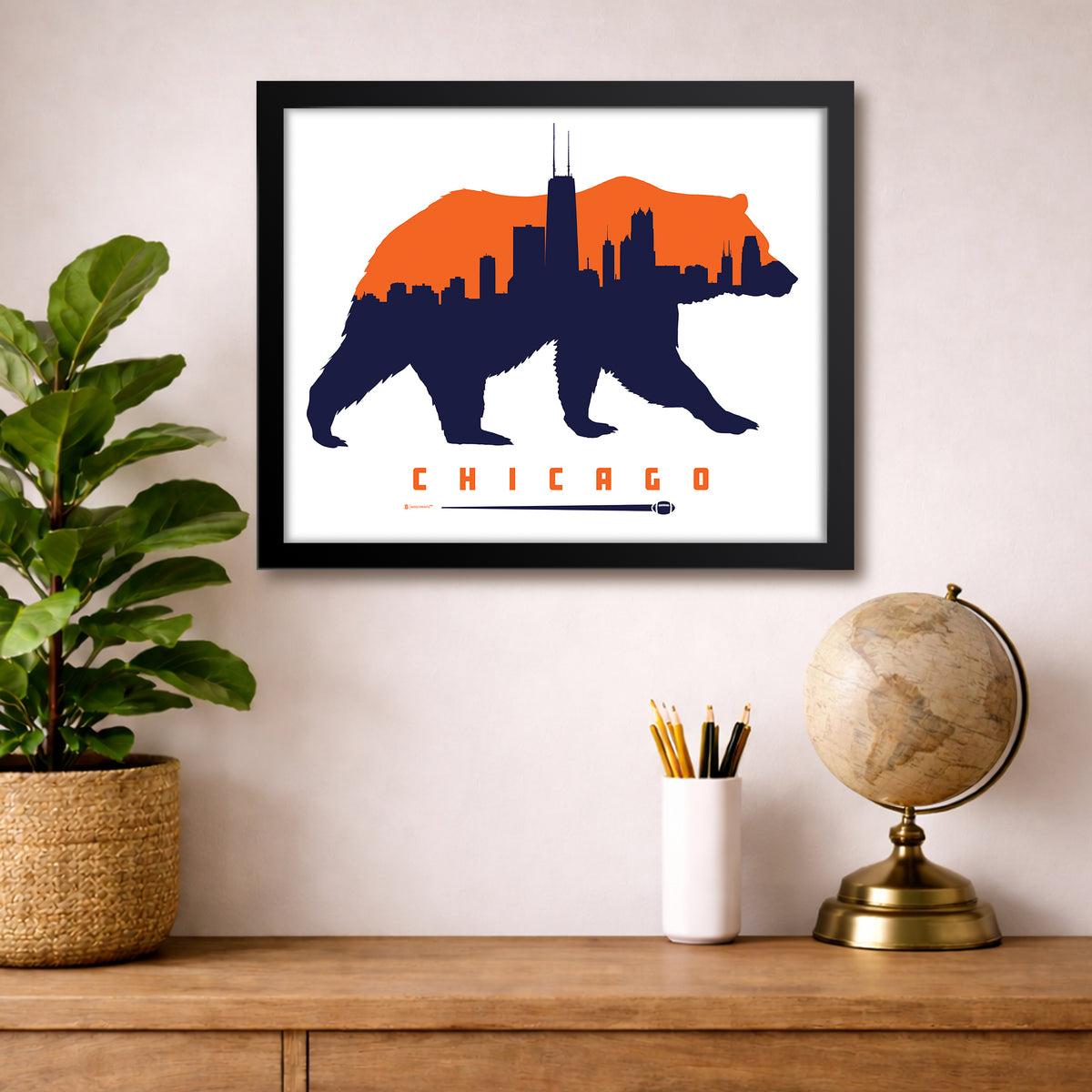 Chicago Football Print