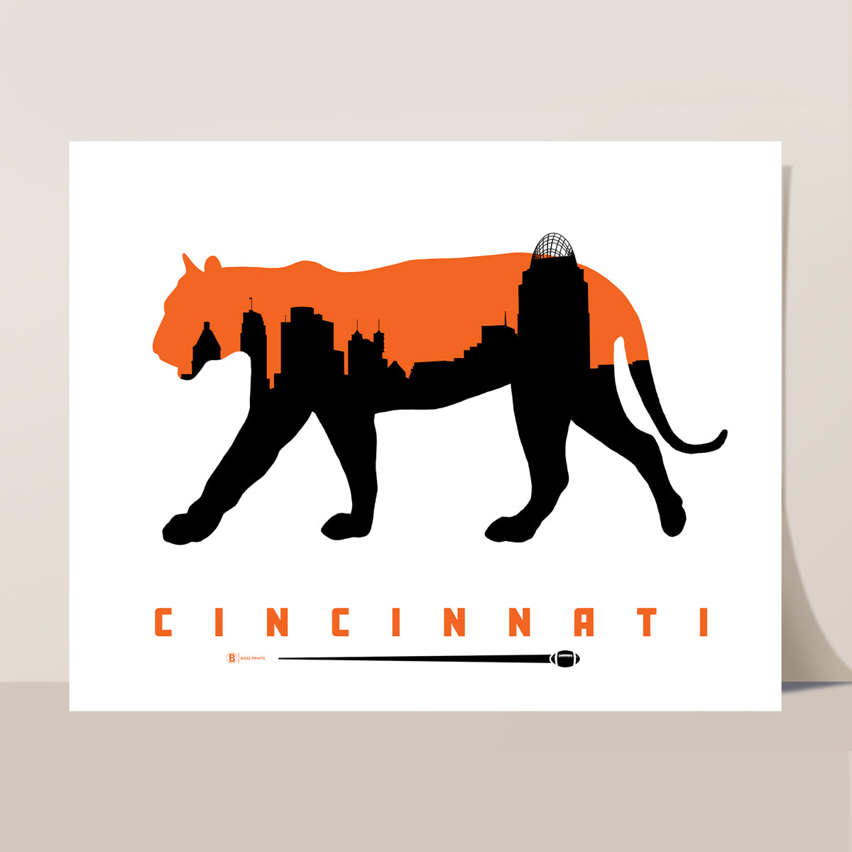 Cincinnati Football Print