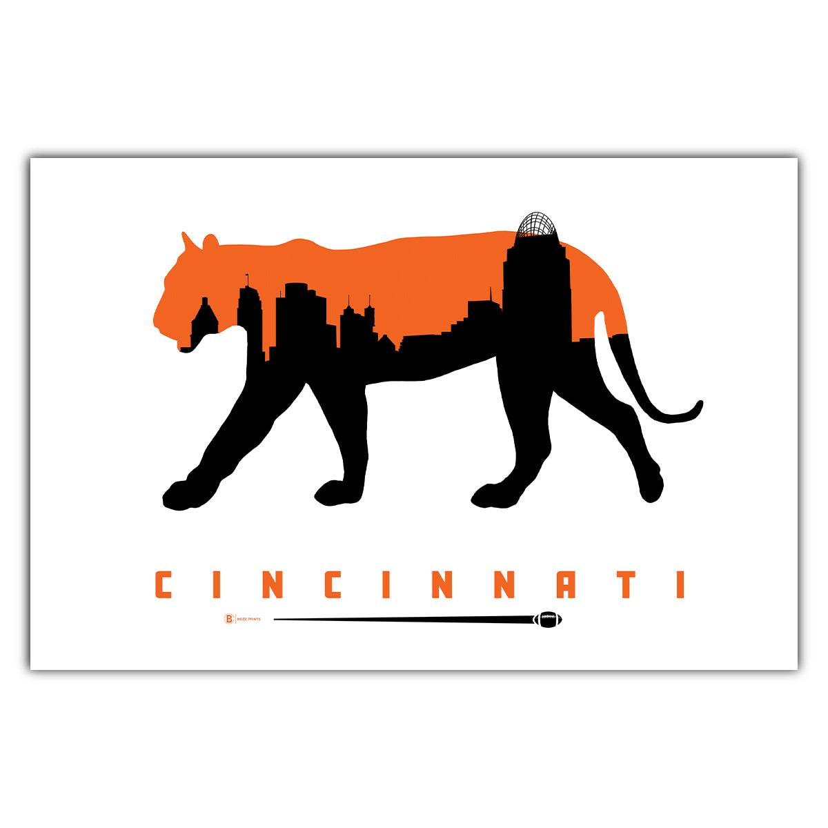 Cincinnati Football Postcard