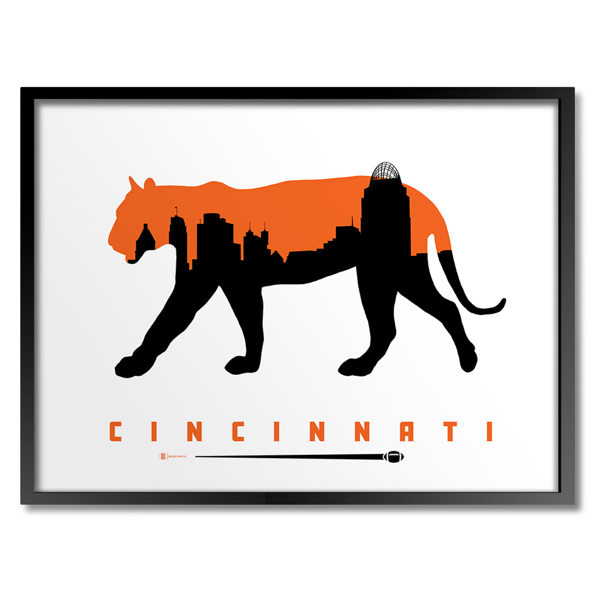 Cincinnati Football Print