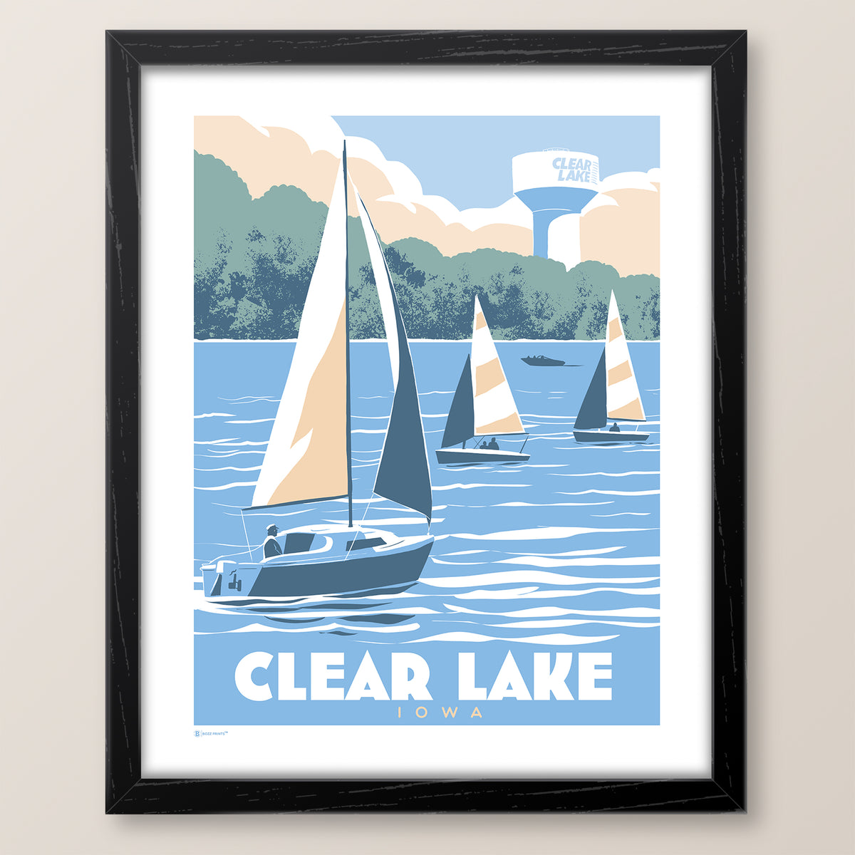 Clear Lake Sailing Print