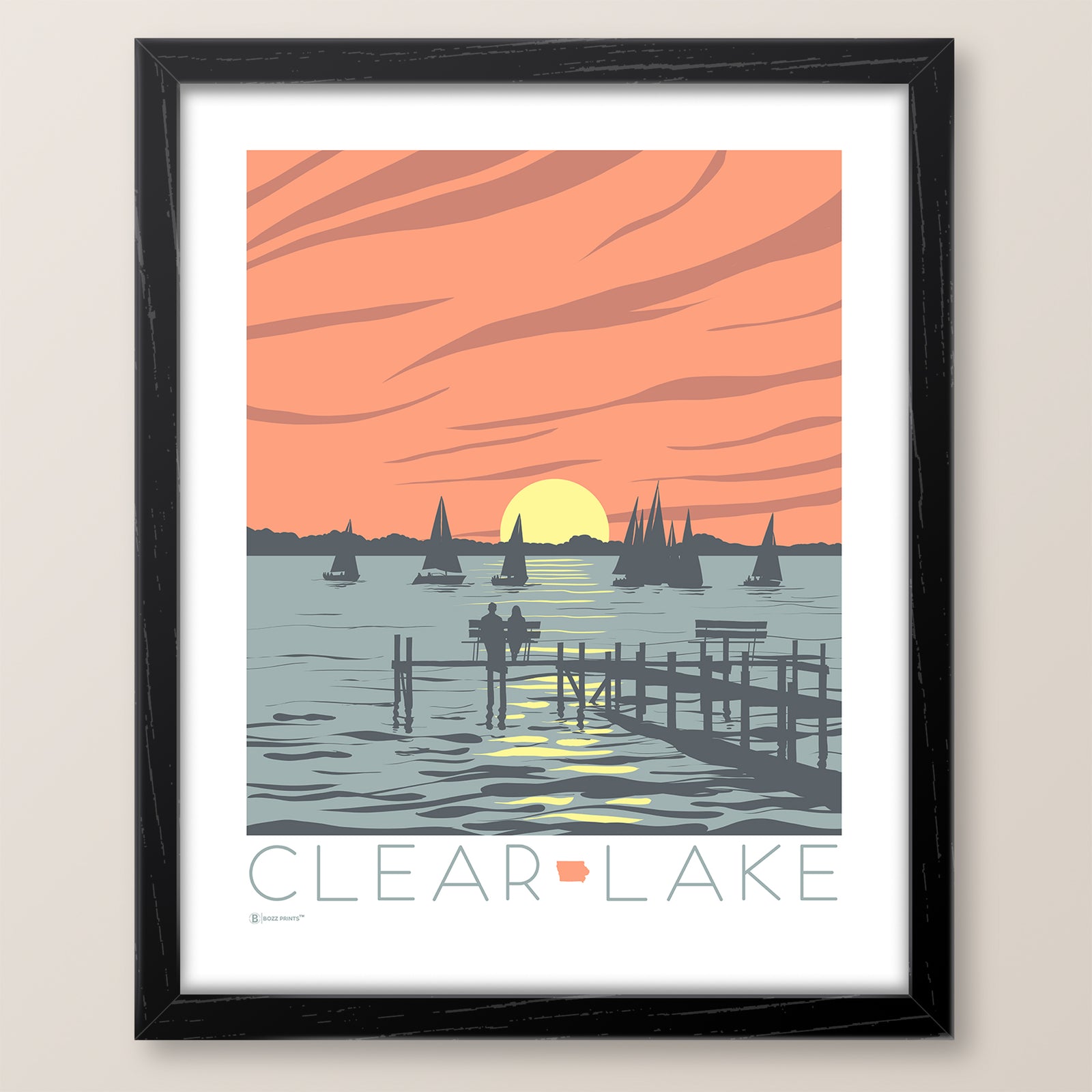 Clear Lake Sunset Print