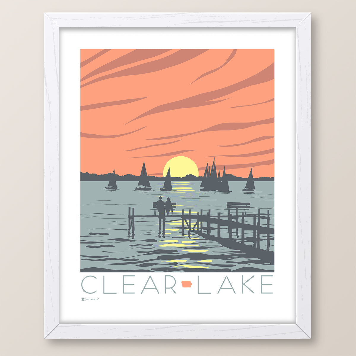 Clear Lake Sunset Print