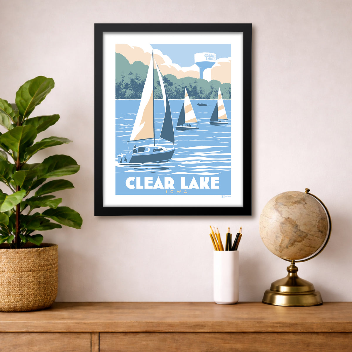 Clear Lake Sailing Print