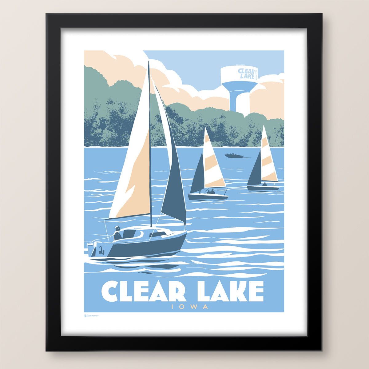 Clear Lake Sailing Print