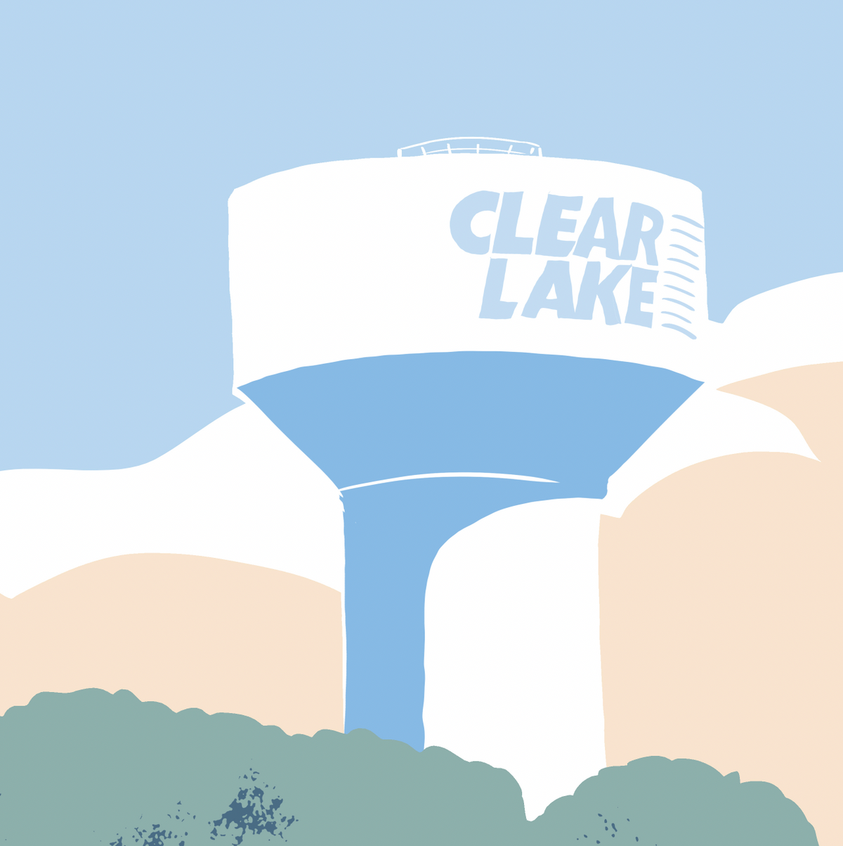 Clear Lake Sailing Print
