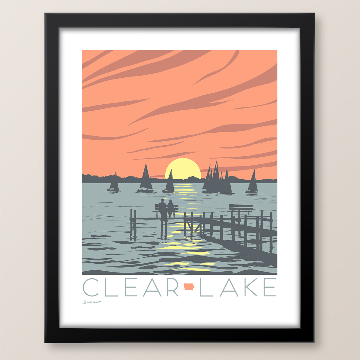 Clear Lake Sunset Print