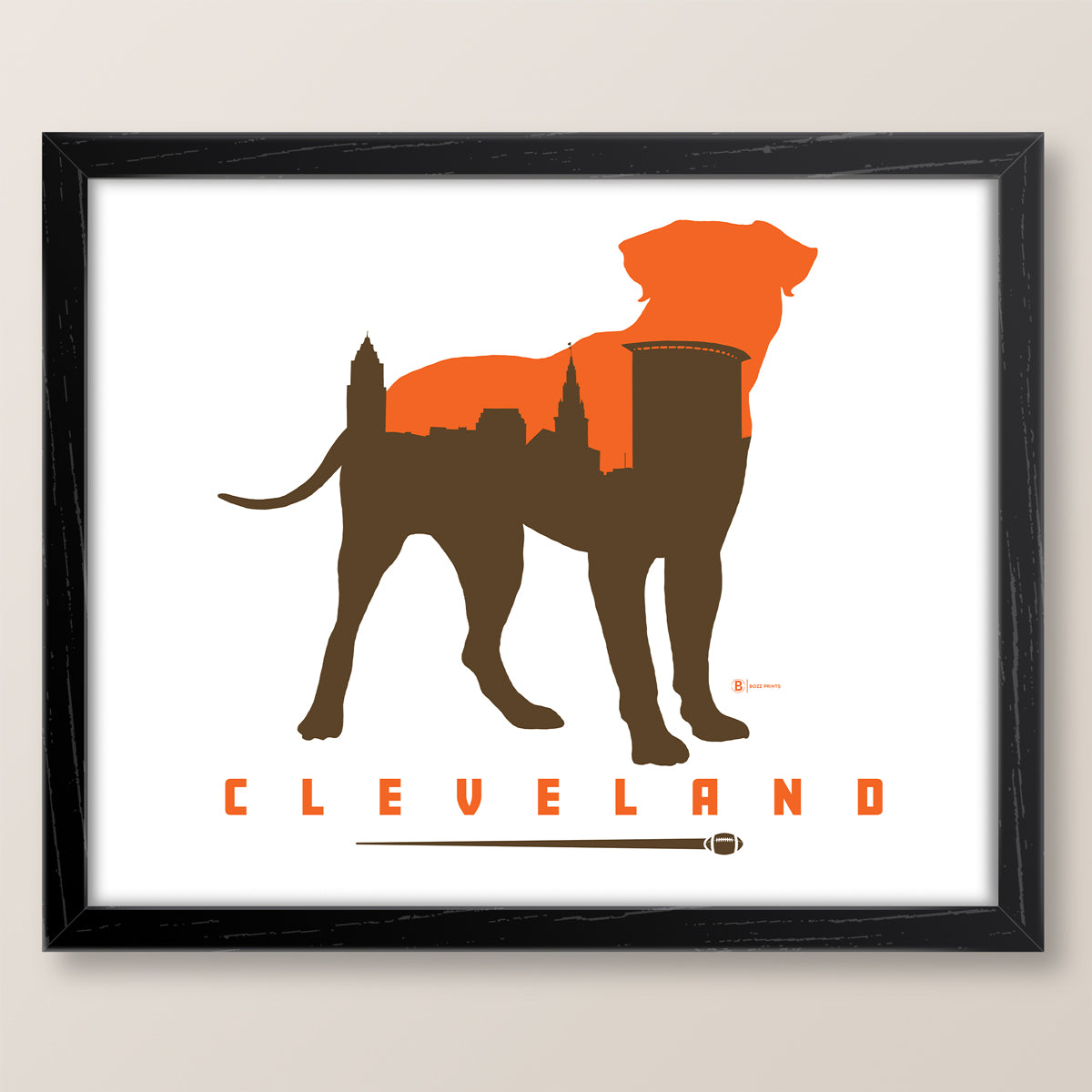 Cleveland Football Print