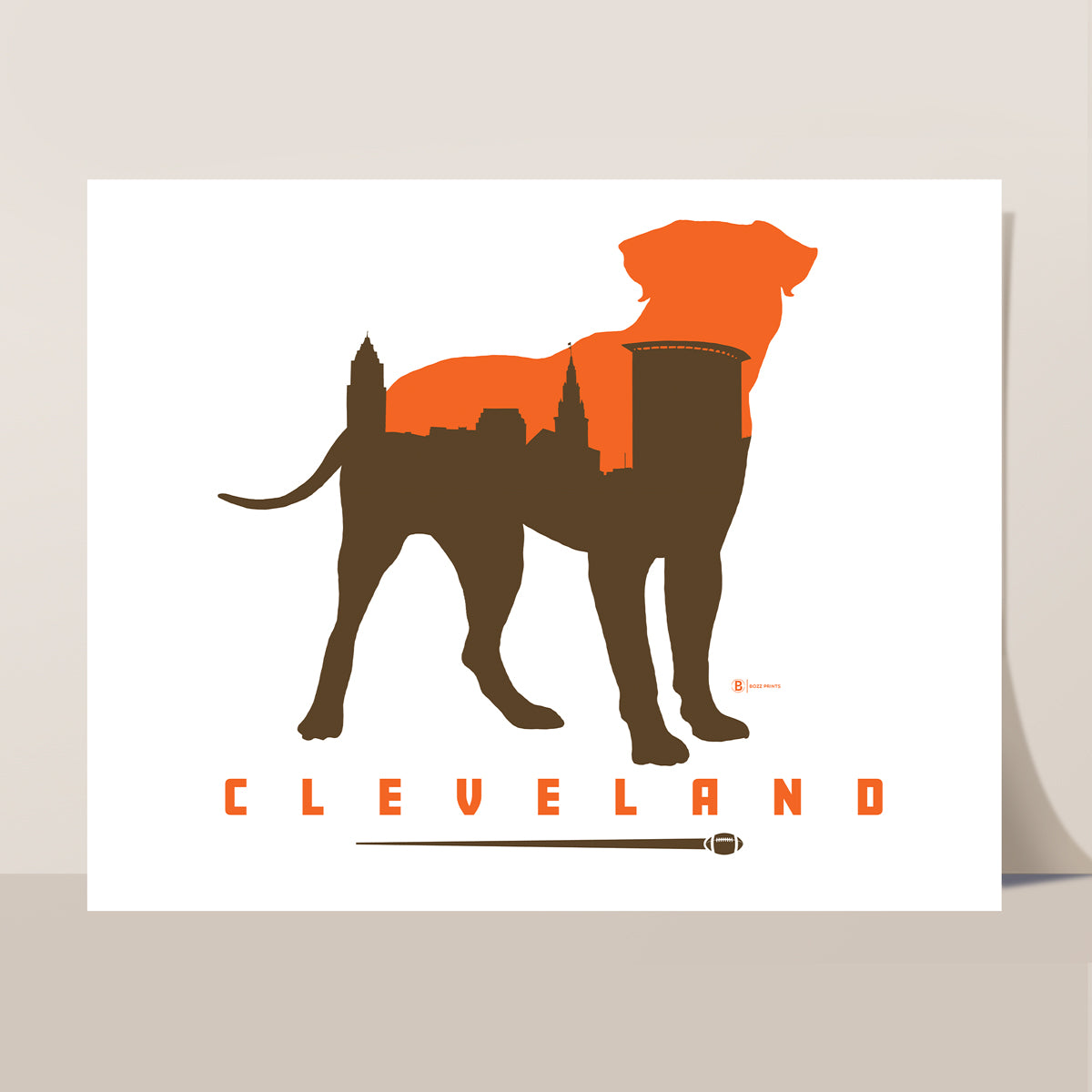 Cleveland Football Print