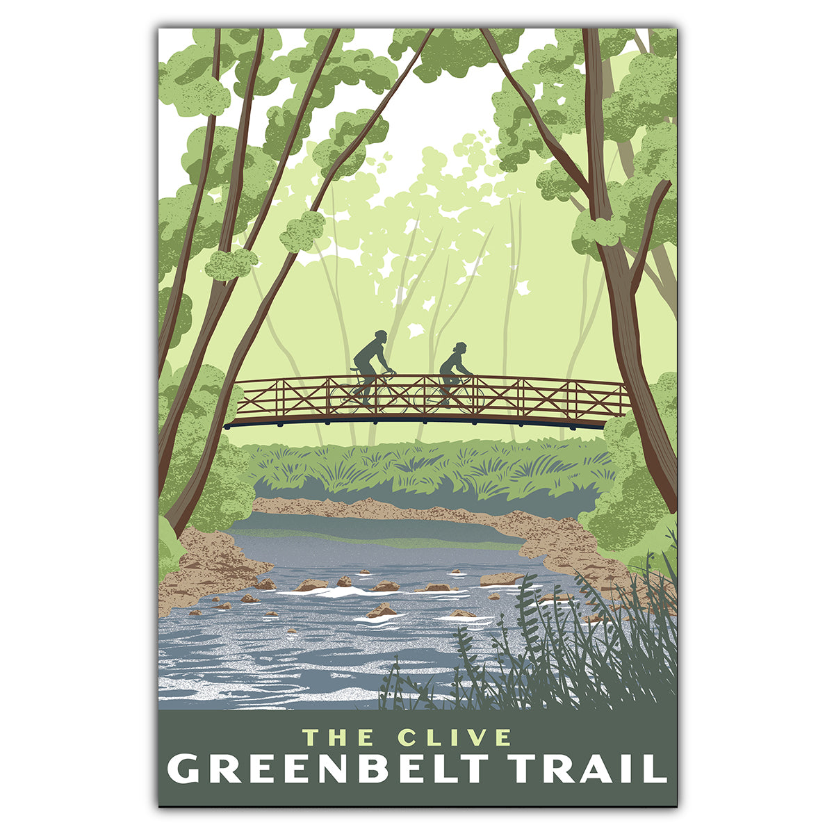 Clive Greenbelt Trail Postcard