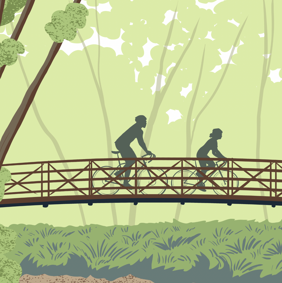 Clive Greenbelt Trail Print