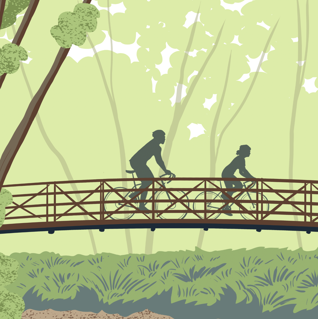 Clive Greenbelt Trail Print