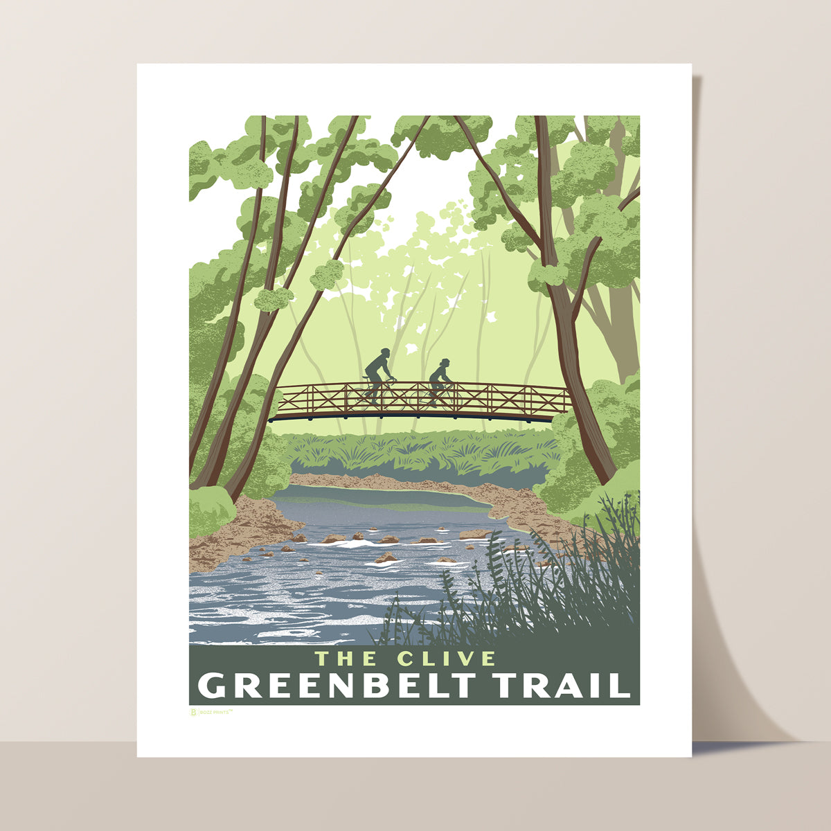Clive Greenbelt Trail Print