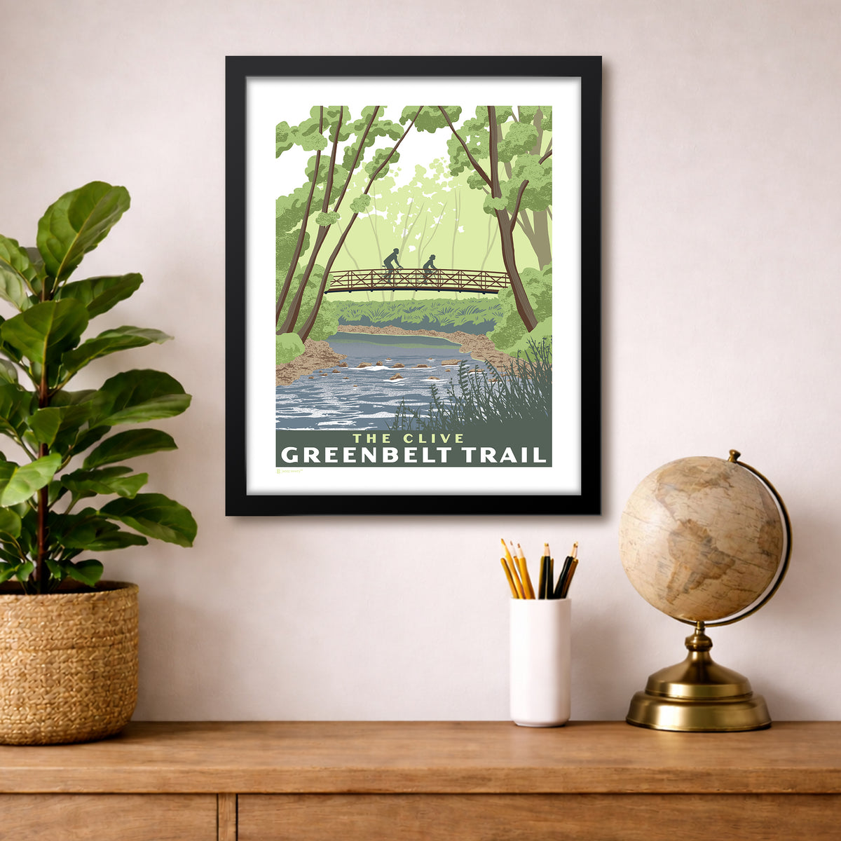 Clive Greenbelt Trail Print