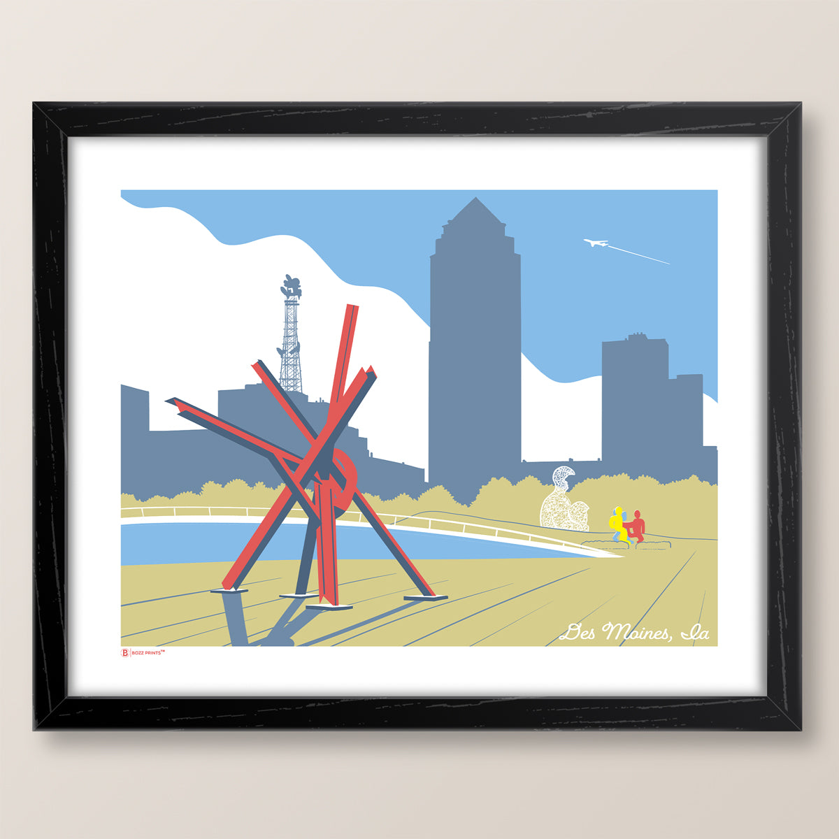Colorful Des Moines Print